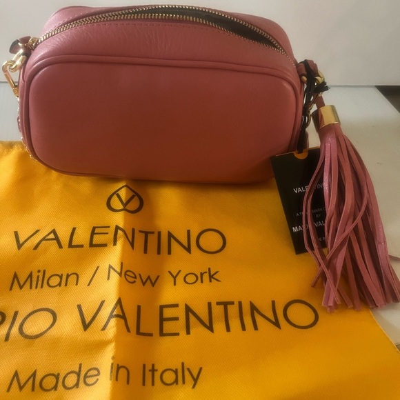 Valentino bella diamond leather crossbody in pink coral - Picture 7 of 7